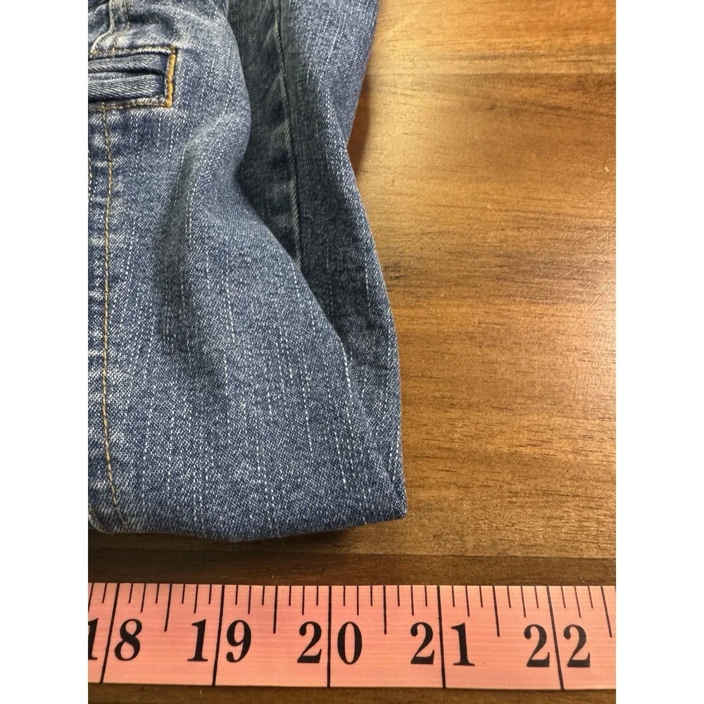 VTG Y2K Route 66 Denim Jean Skirt 12 Panel Block Stitch Retro Preppy 90s Grunge - Picture 9 of 11
